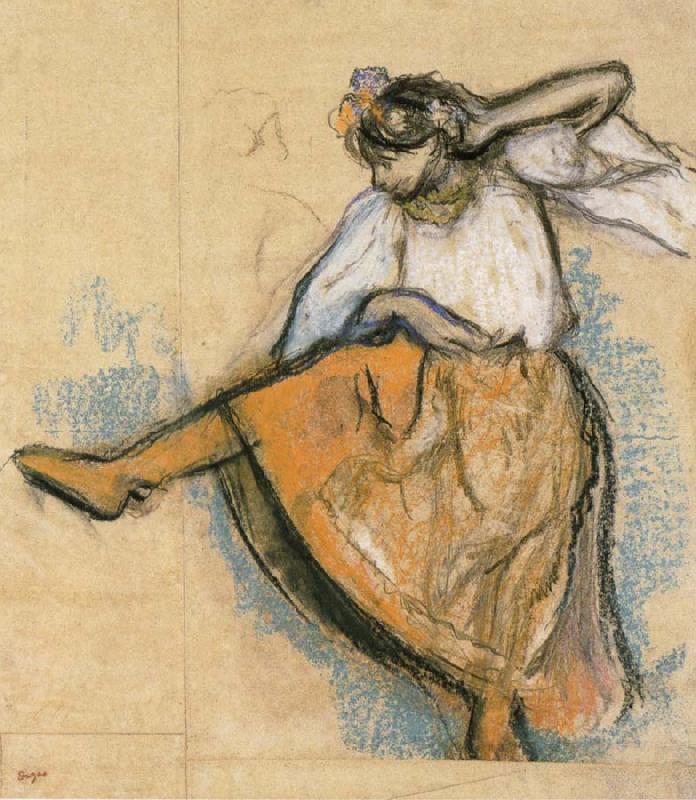 Edgar Degas Russian Dancer oil painting image